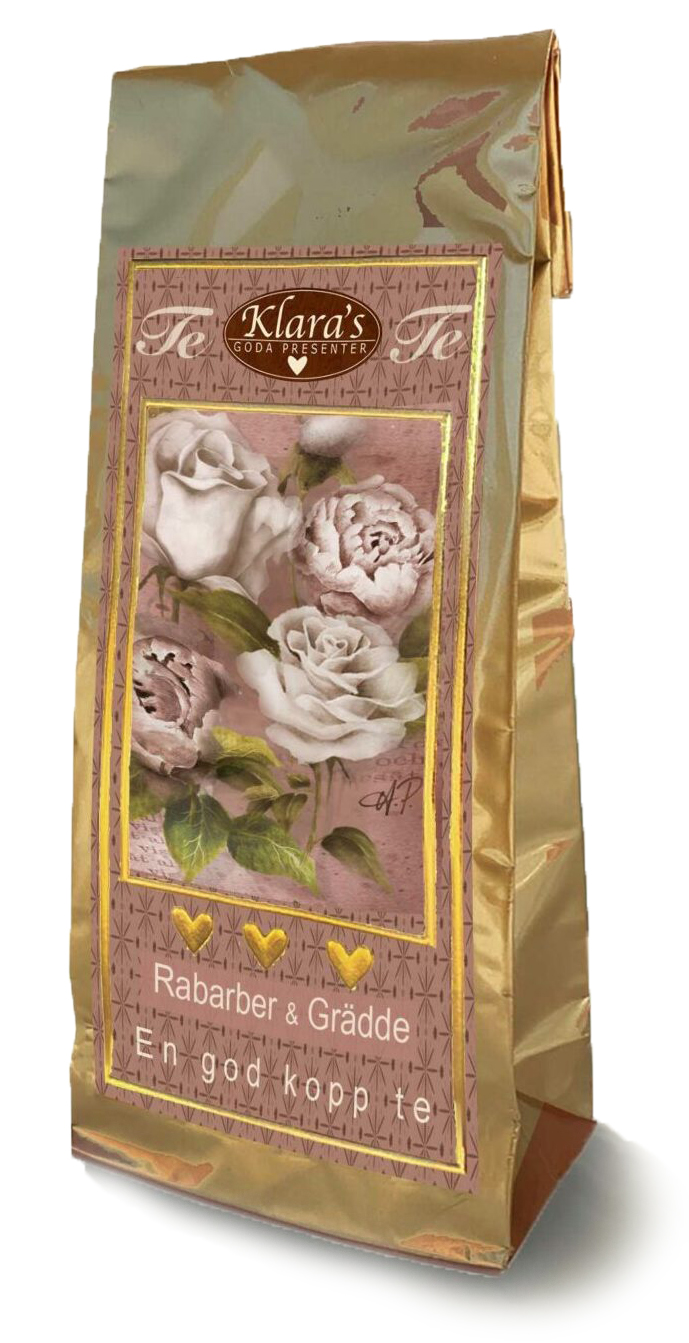 Te Rosa Blommor (Rabarber och Grädde) 